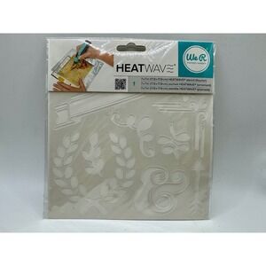 We R Memory Keepers Heatwave Stencil 7x7 White Flourish Foil Tool Accessory New